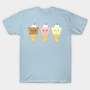 Ice cream cat trio T-Shirt